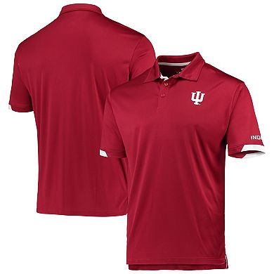 Men's Colosseum Crimson Indiana Hoosiers Santry Lightweight Polo