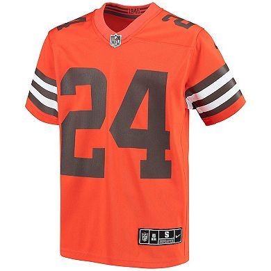 Youth Nike Nick Chubb Orange Cleveland Browns Inverted Team Game Jersey