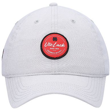 Men's Gray Utah Utes Oxford Circle Adjustable Hat