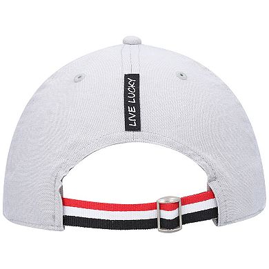 Men's Gray Utah Utes Oxford Circle Adjustable Hat