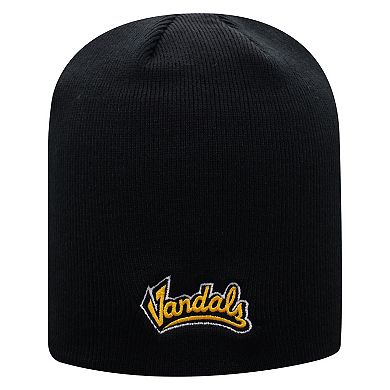 Men's Top of the World Black Idaho Vandals Core Knit Beanie