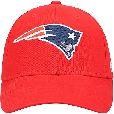 Youth '47 Red New England Patriots Secondary MVP Adjustable Hat