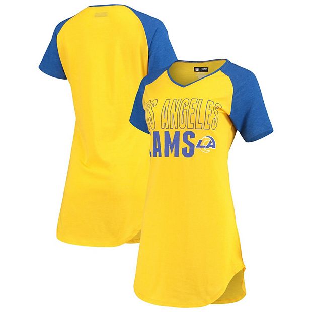 Men's Concepts Sport Royal/Gold Los Angeles Rams Meter Long Sleeve T-Shirt  & Pants Sleep Set