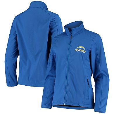 Women's Royal Los Angeles Chargers Full-Zip Sonoma Softshell Jacket