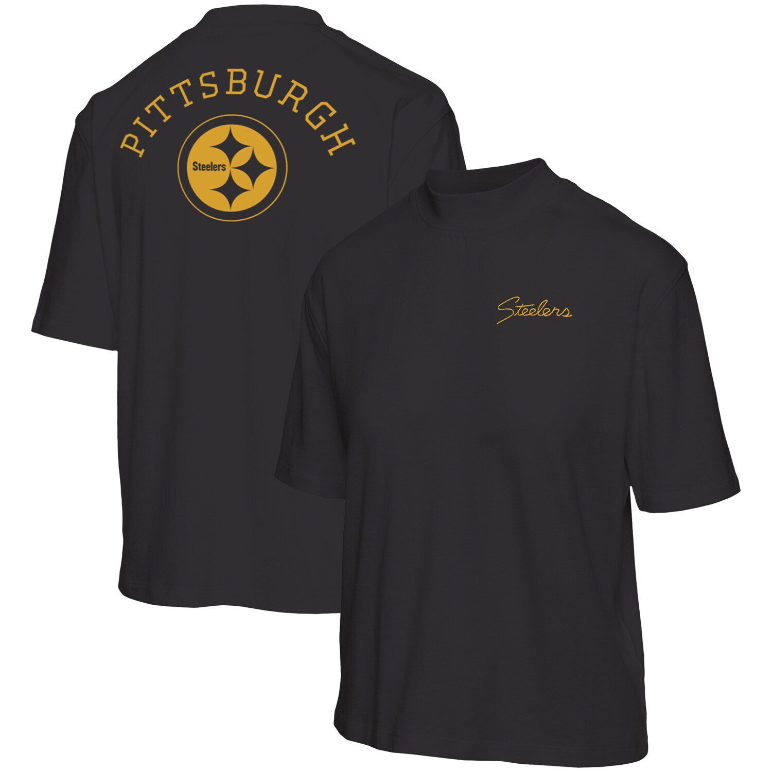 New Era Cream Pittsburgh Steelers Chrome Sideline T-Shirt