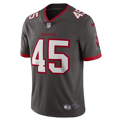 Men s Nike Devin White Pewter Tampa Bay Buccaneers Vapor Limited Jersey