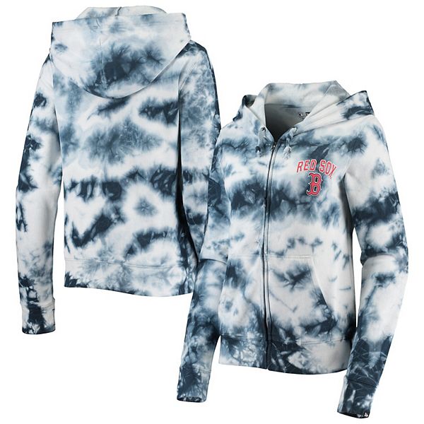 Women's New Era Navy Boston Red Sox Tie-Dye Long Sleeve T-Shirt