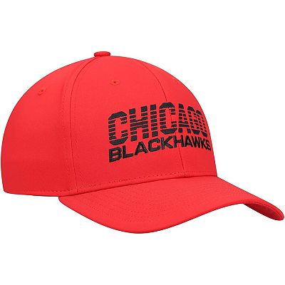 Men s adidas Red Chicago Blackhawks 2021 Locker Room AEROREADY Flex Hat