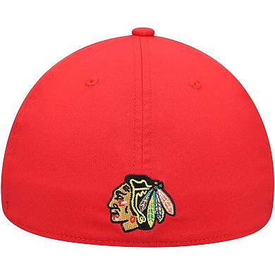 Men's adidas Red Chicago Blackhawks 2021 Locker Room AEROREADY Flex Hat