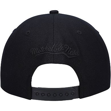 Men's Mitchell & Ness Black/Light Blue New Jersey Nets Pastel Snapback Hat