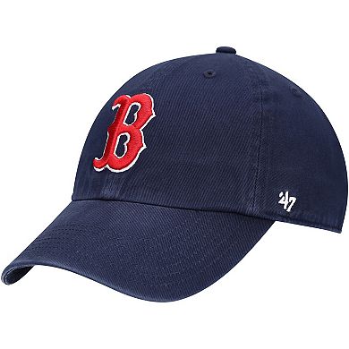 Youth '47 Navy Boston Red Sox Team Logo Clean Up Adjustable Hat