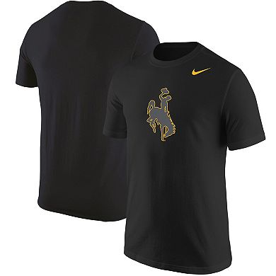 Men's Nike Black Wyoming Cowboys Logo Color Pop T-Shirt