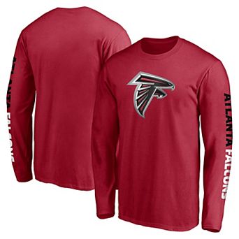 Men's Fanatics Branded Red Atlanta Falcons Front Runner Long Sleeve T-Shirt