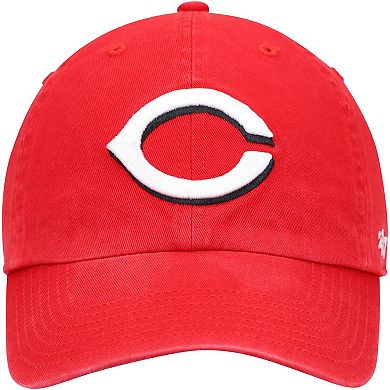 Youth '47 Red Cincinnati Reds Team Logo Clean Up Adjustable Hat
