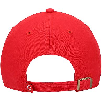 Youth '47 Red Cincinnati Reds Team Logo Clean Up Adjustable Hat