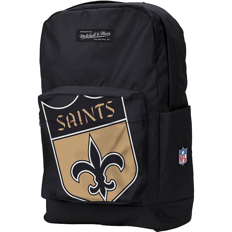 Mitchell & Ness New Orleans Saints Backpack, SNT Black