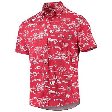 Men's Reyn Spooner Red Wisconsin Badgers Classic Button-Down Shirt