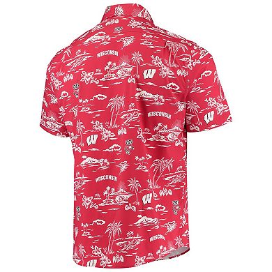 Men's Reyn Spooner Red Wisconsin Badgers Classic Button-Down Shirt
