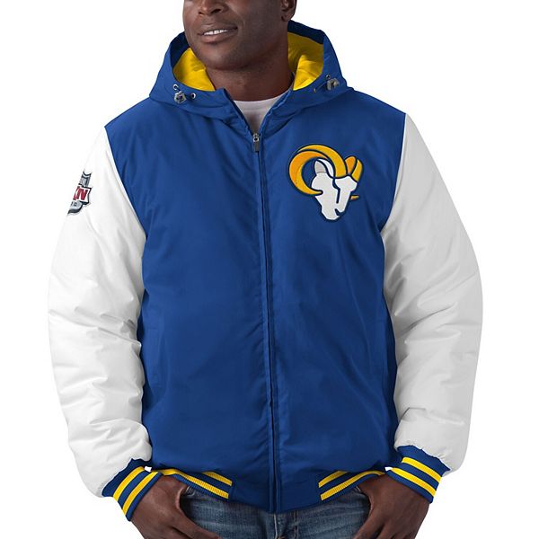 LOS ANGELES RAMS CLASSIC WOOL VARSITY JACKET (BLUE/WHITE)