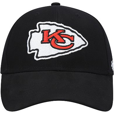 Youth '47 Black Kansas City Chiefs Secondary MVP Adjustable Hat
