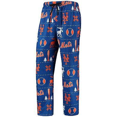 Men's FOCO Royal New York Mets Ugly Pajama Sleep Set