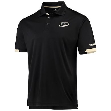 Men's Colosseum Black Purdue Boilermakers Santry Lightweight Polo