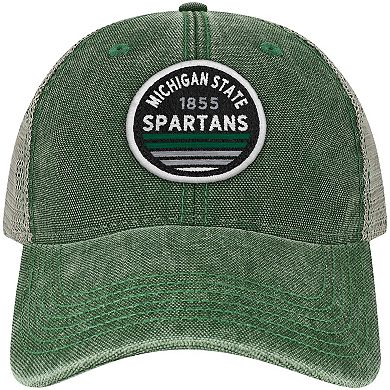 Men's Green Michigan State Spartans Sunset Dashboard Trucker Snapback Hat