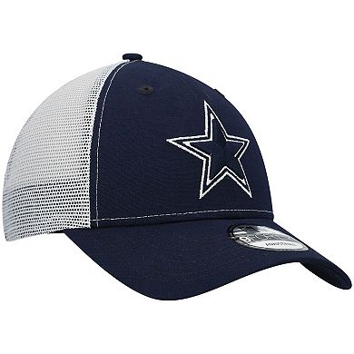 Men's New Era Navy Dallas Cowboys Basic Trucker 9FORTY Snapback Hat