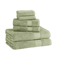 towels beyond classic turkish towels luxury 6 piece towel set - woven  jacquard bath towels made with 100% turkish cotton