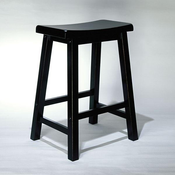 Linon Antique Black Counter Stool