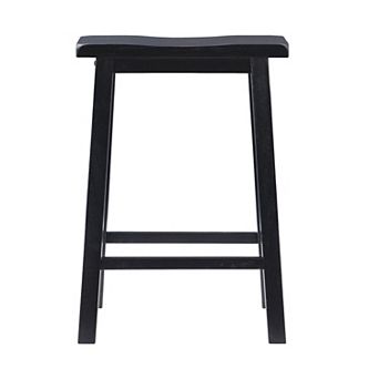Linon Antique Black Bar Stool