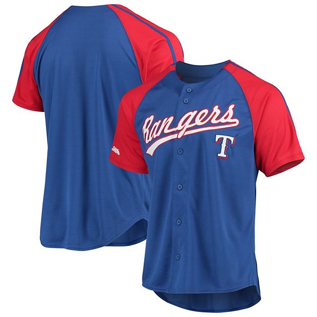 MLB Texas Rangers Men's Button-Down Jersey - S