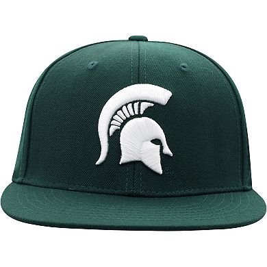 Men's Top of the World Green Michigan State Spartans Team Color Fitted Hat
