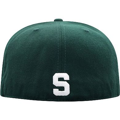 Men's Top of the World Green Michigan State Spartans Team Color Fitted Hat