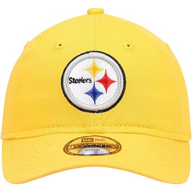 Preschool New Era Gold Pittsburgh Steelers Core Classic 2.0 9TWENTY Adjustable Hat