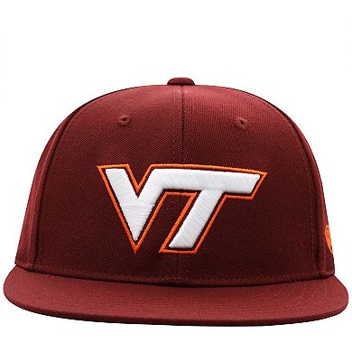 Men's Top of the World Maroon Virginia Tech Hokies Team Color Fitted Hat