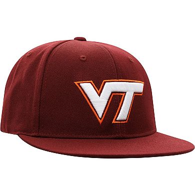 Men's Top of the World Maroon Virginia Tech Hokies Team Color Fitted Hat