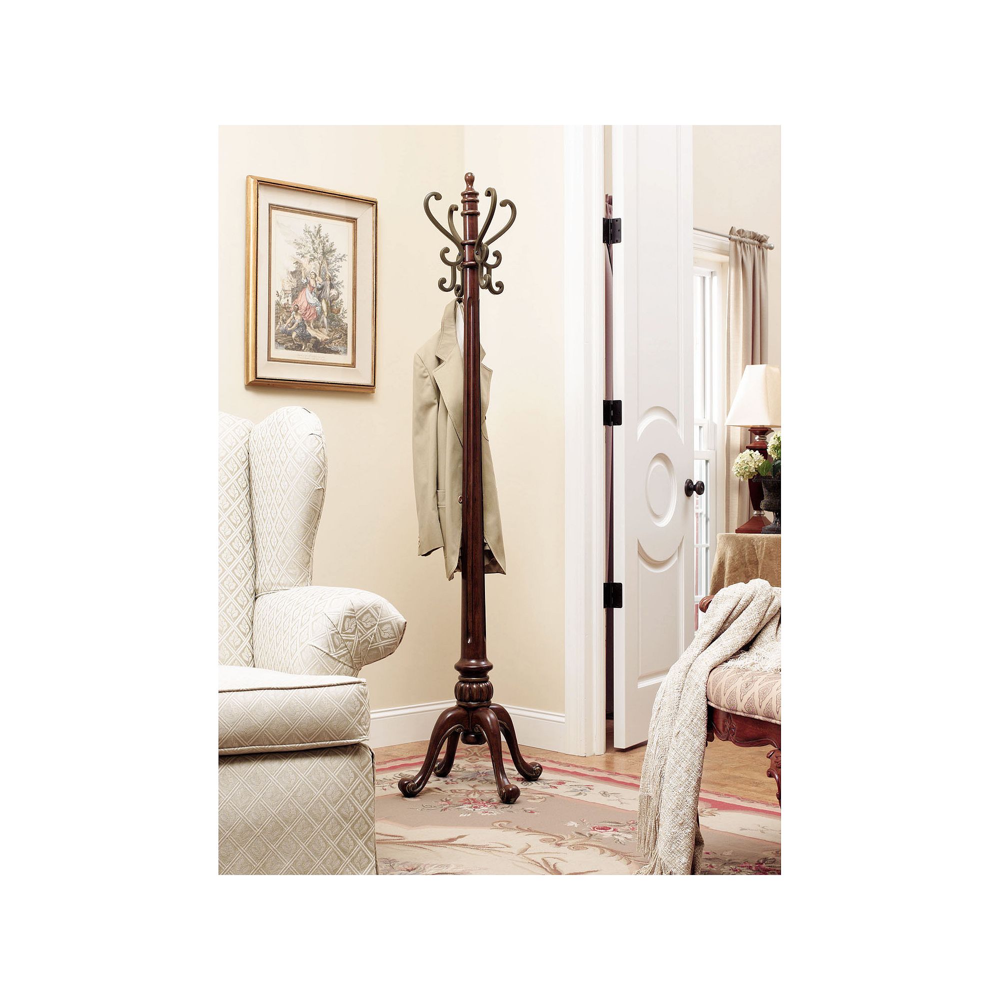 Barrier Reef Coat Rack, Warm Nut Brown