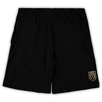 Men's Concepts Sport Black/Heathered Charcoal Vegas Golden Knights Big & Tall T-Shirt & Shorts Sleep Set