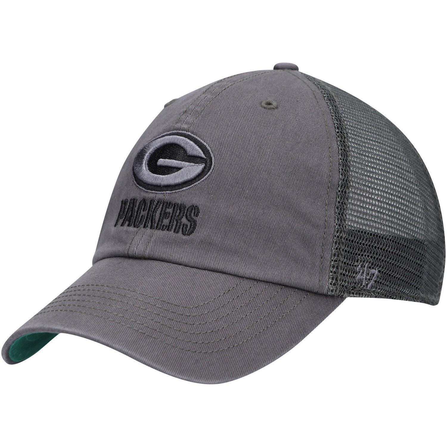 Men's '47 Camo/Black Green Bay Packers Trucker Adjustable Hat