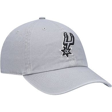 Men's '47 Gray San Antonio Spurs Team Clean Up Adjustable Hat