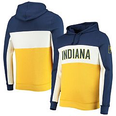 Men's Mitchell & Ness Navy Indiana Pacers Throwback Wordmark Satin