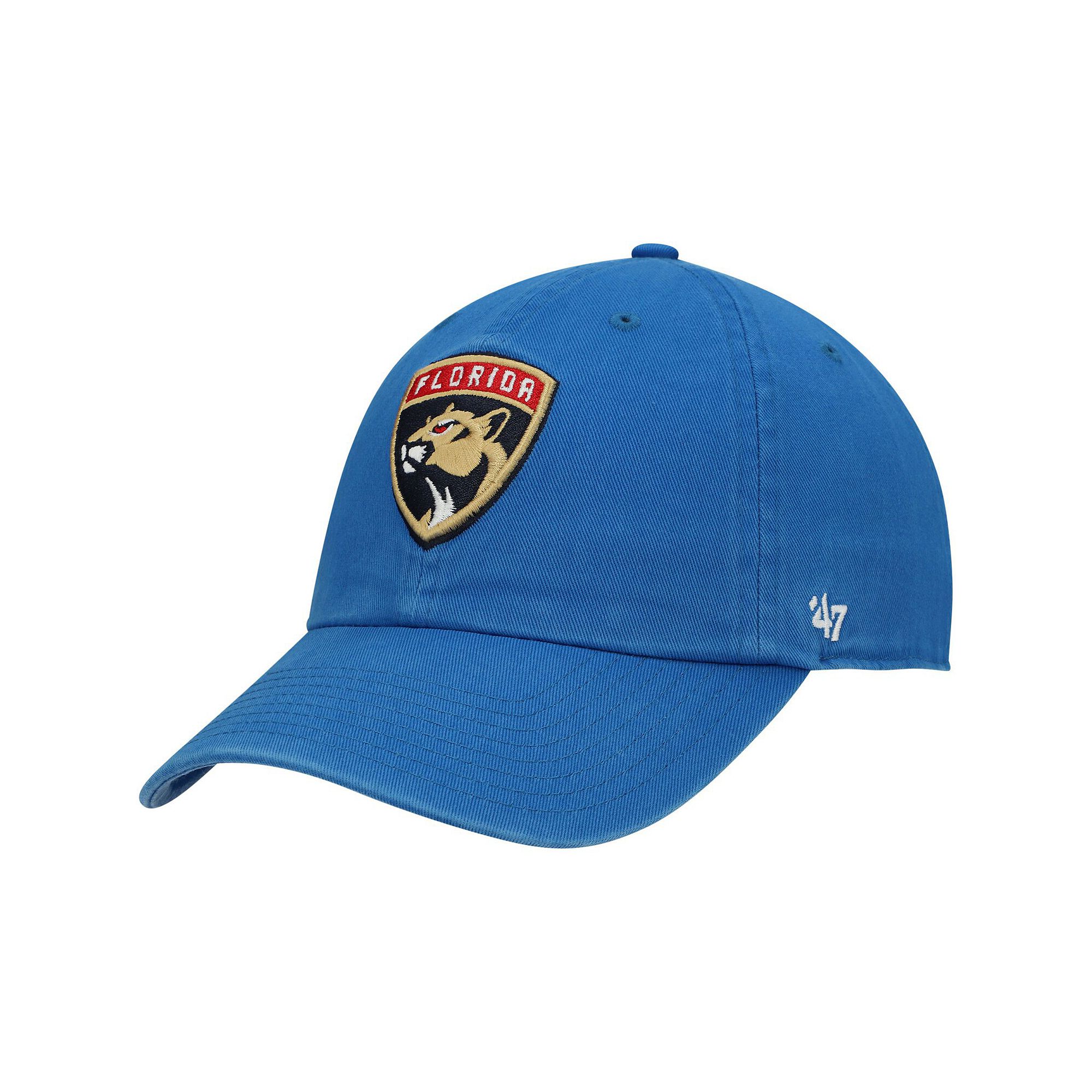 Mens 47 Blue Florida Panthers Team Clean Up Adjustable Hat, Pnt Blue