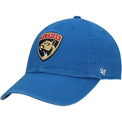 Men's '47 Blue Florida Panthers Team Clean Up Adjustable Hat