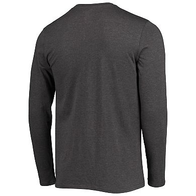 Men's Concepts Sport Scarlet/Heathered Charcoal Nebraska Huskers Meter Long Sleeve T-Shirt & Pants Sleep Set