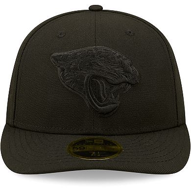 Men's New Era Black Jacksonville Jaguars Black on Black Low Profile 59FIFTY II Fitted Hat