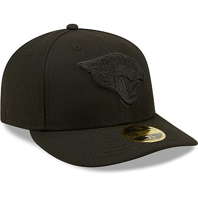 Men's New Era Black Jacksonville Jaguars Black on Black Low Profile 59FIFTY II Fitted Hat