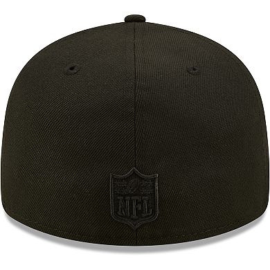 Men's New Era Black Jacksonville Jaguars Black on Black Low Profile 59FIFTY II Fitted Hat
