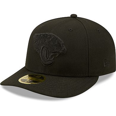 Men's New Era Black Jacksonville Jaguars Black on Black Low Profile 59FIFTY II Fitted Hat