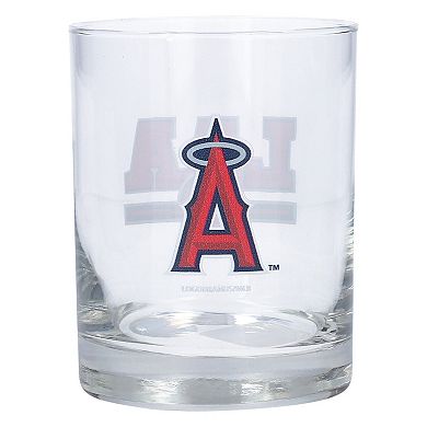 Los Angeles Angels Letterman 14oz. Rocks Glass